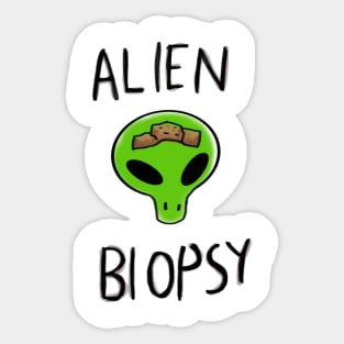 Comic book guy alien shirt Sticker